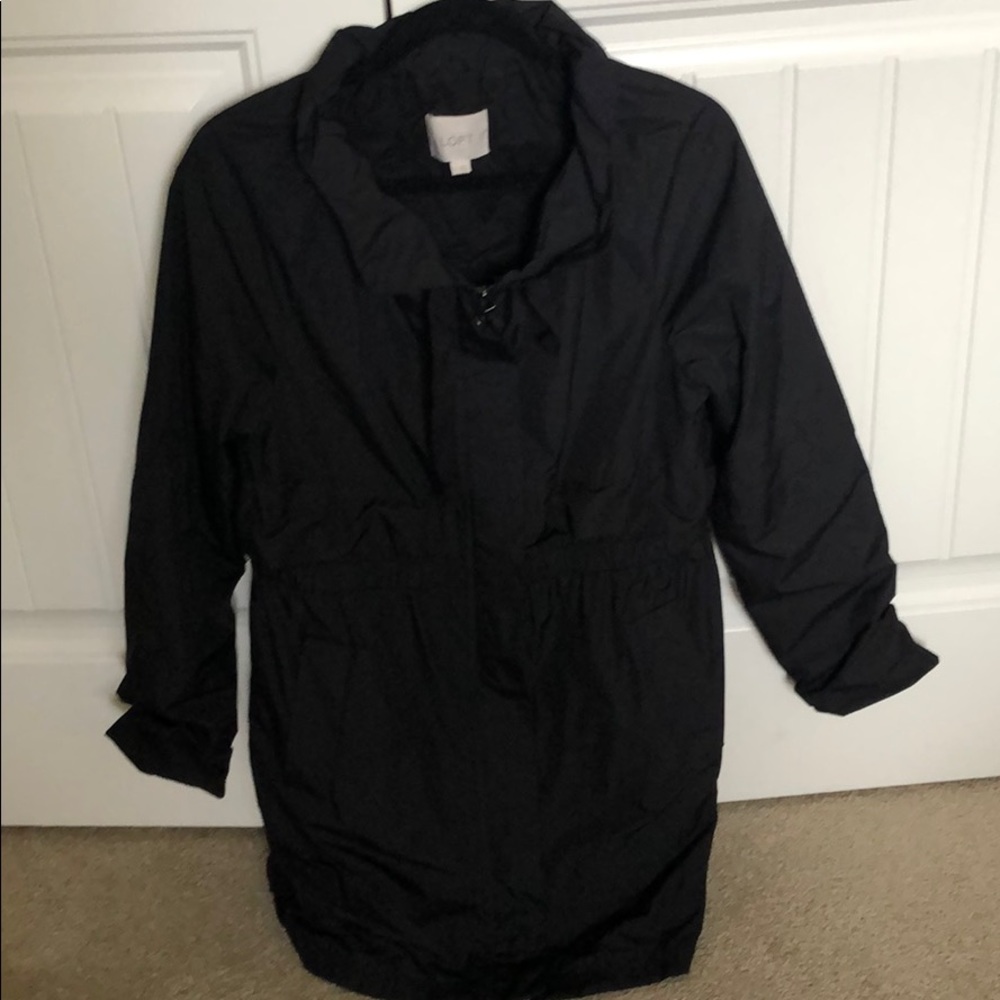 Loft size medium lined black trench coat